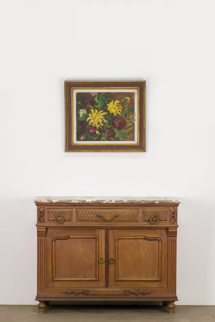 French Country Walnut and Marble Top Sideboard/Buffet - French antique cabinets 5