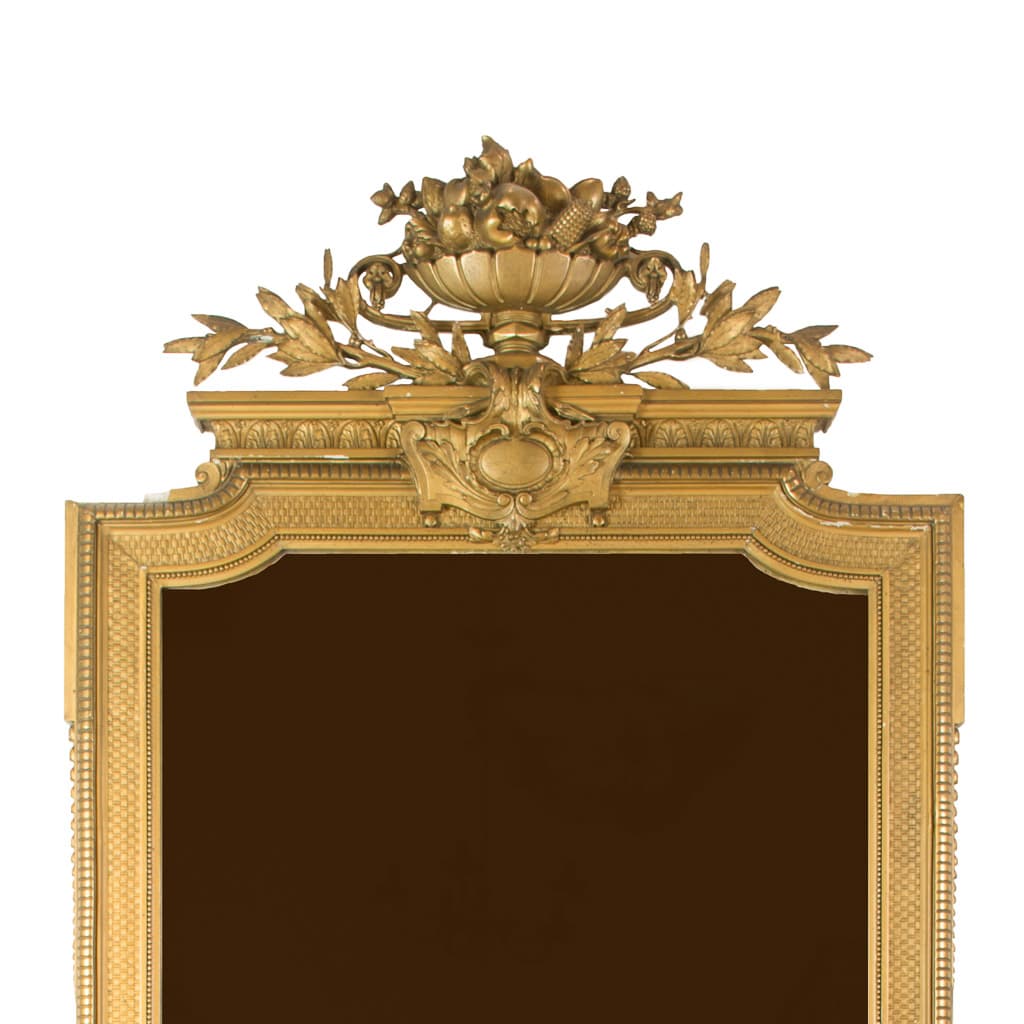 French 18th Century Louis XVI Style Gilt wood Full Height Mirror - French antique mirrors 2