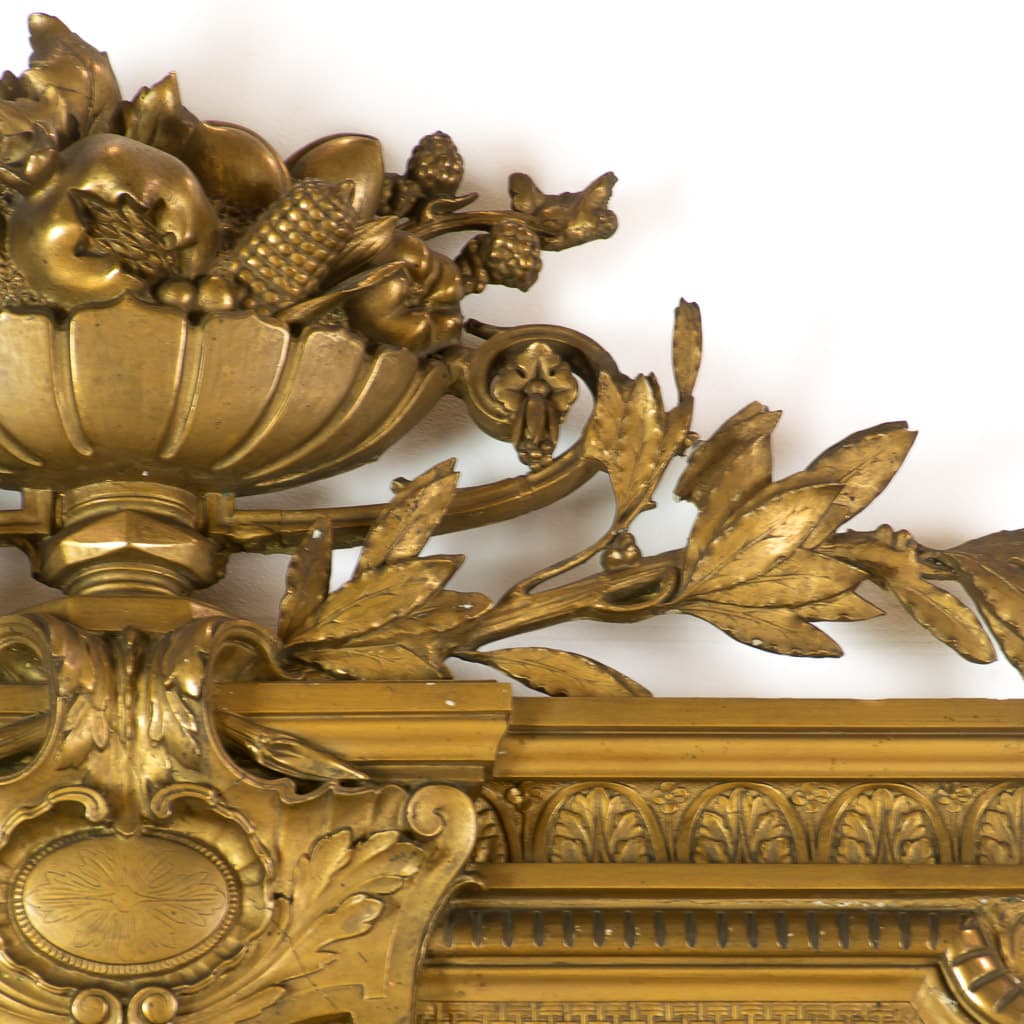 French 18th Century Louis XVI Style Gilt wood Full Height Mirror - French antique mirrors 4
