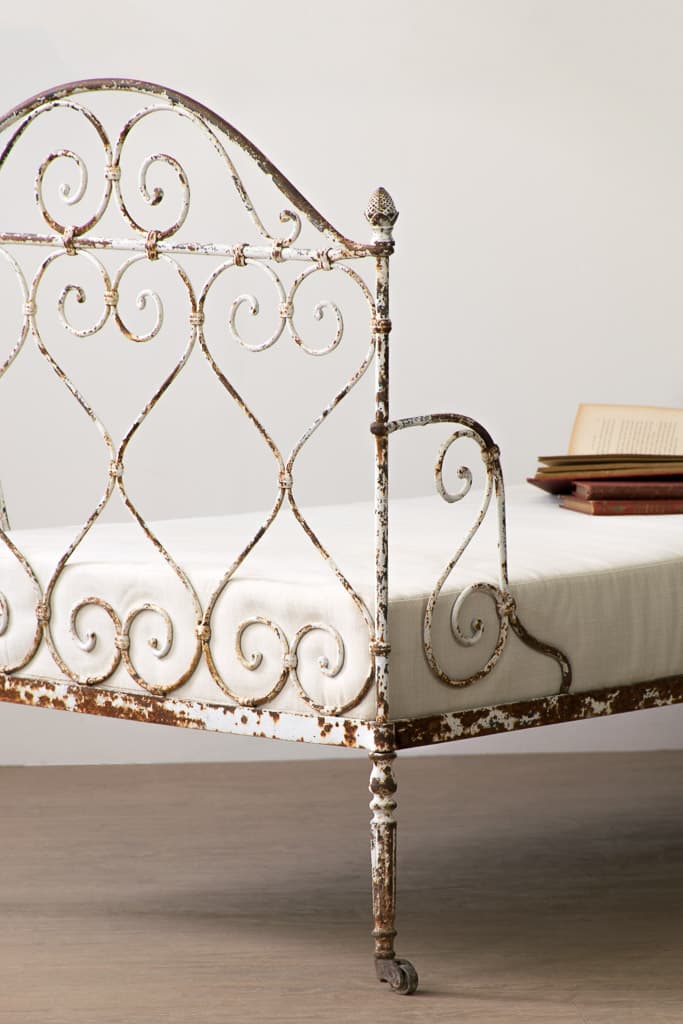 Handcrafted French 19th Century Wrought Iron Daybed - French antique sofas 4