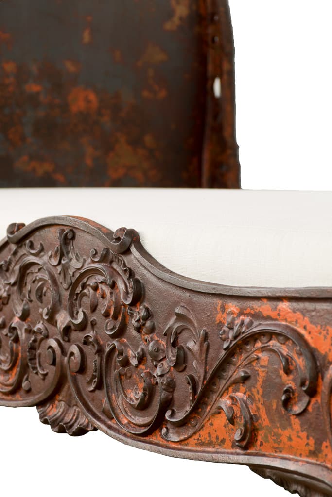 Exceptional French Napoleon III Period cast-iron Daybed - French antique sofas 2