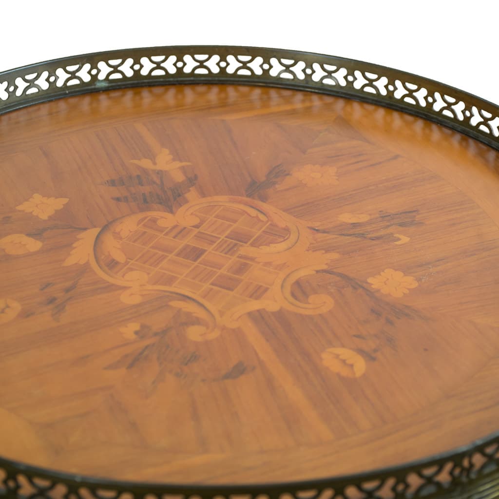 Elegant 19th Century Louis XVI Style Oval Side Table - French antique side tables 2