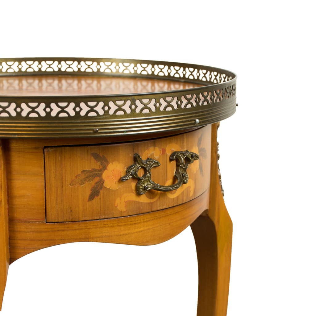 Elegant 19th Century Louis XVI Style Oval Side Table - French antique side tables 3