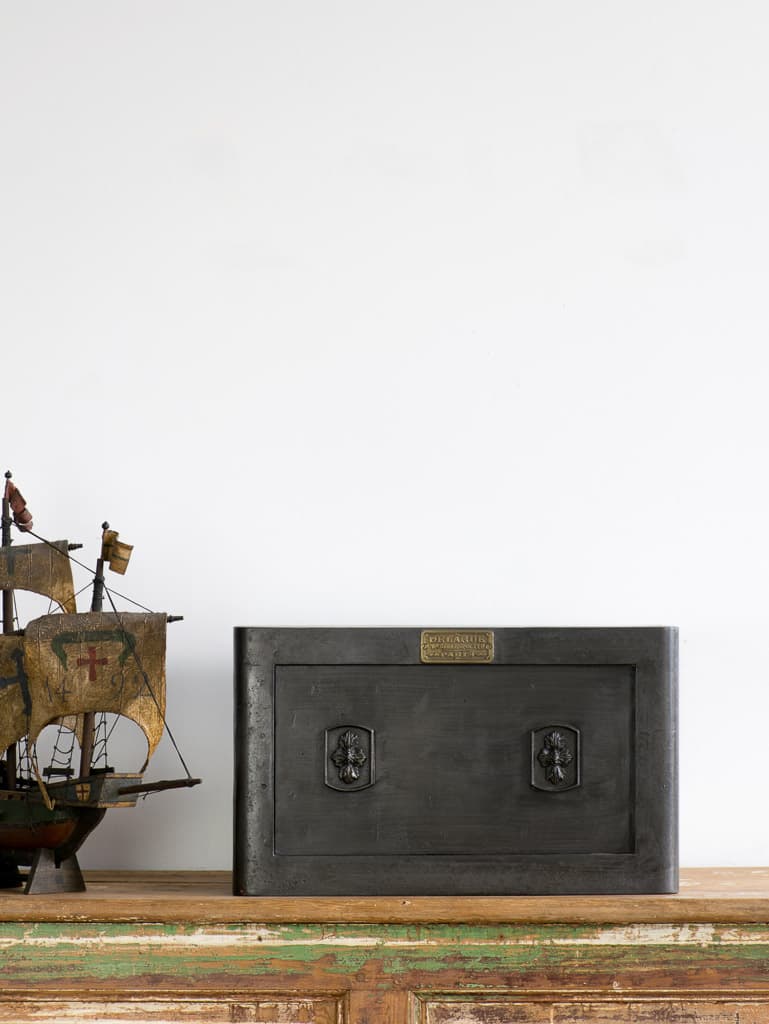 Late 19th Century Wrought IronFrench Antique Safe - French antique antique safes 2