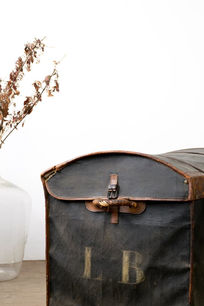 Rare Early 19th Century Moyat Horse Trunk - French antique trunks 4