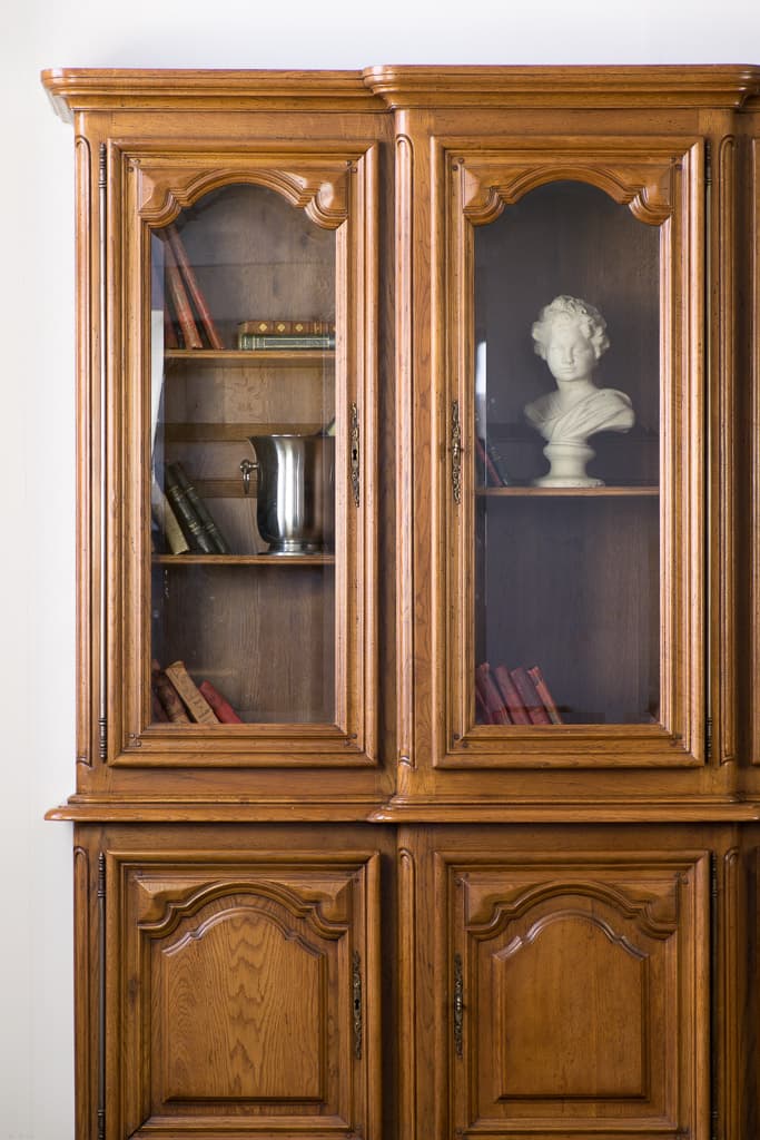French Louis XVI Style Bookcase, Circa 1950' - French antique 展示櫃 6