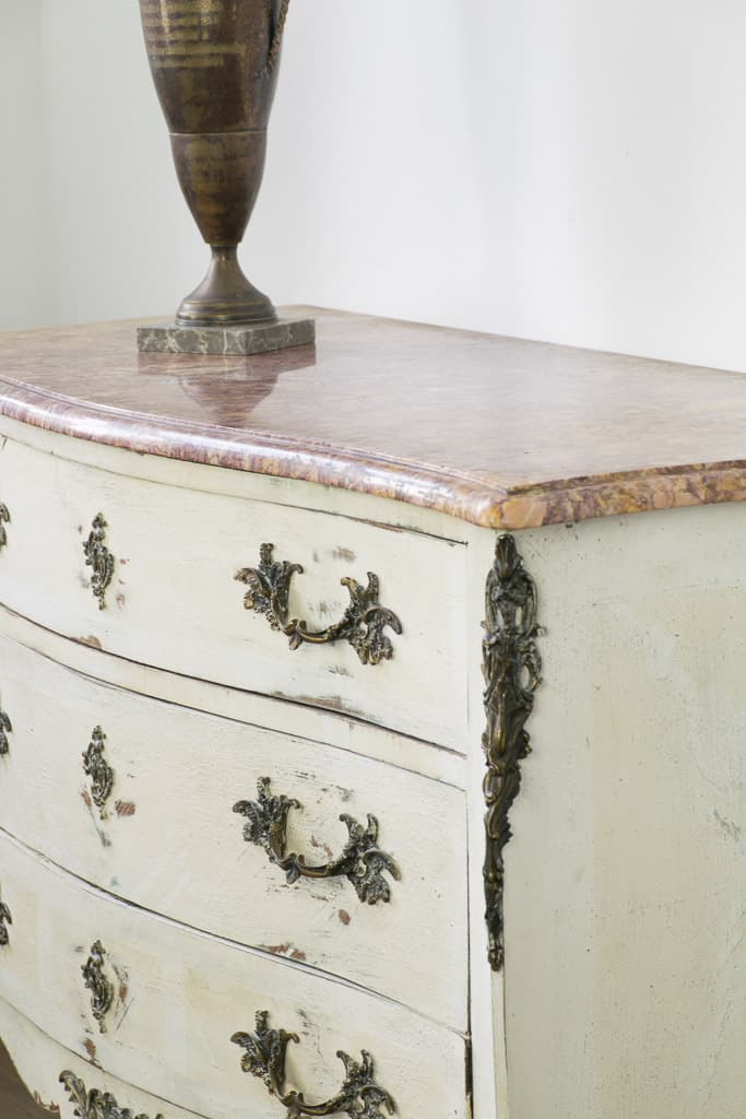 French ormolu-mounted Louis XV style commode - French antique chest of drawers 2