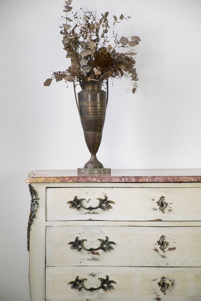 French ormolu-mounted Louis XV style commode - French antique chest of drawers 4