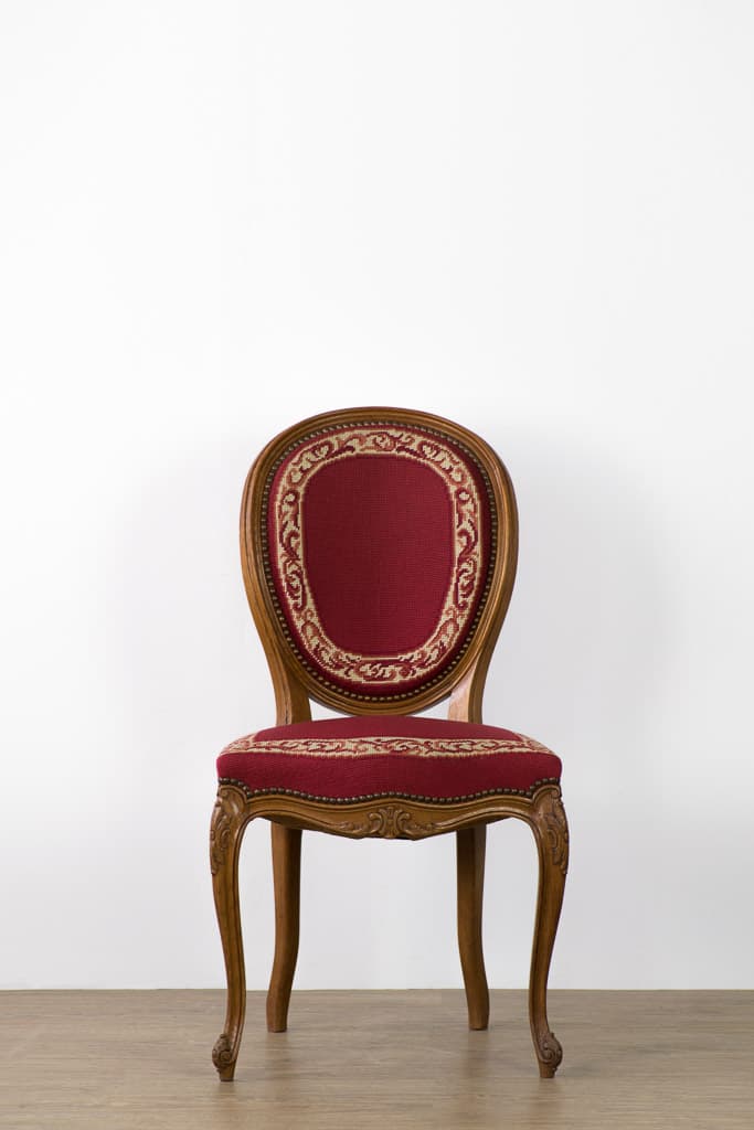 Set of Six Louis XV Style upholstered Dining Chairs - French antique 餐椅 4