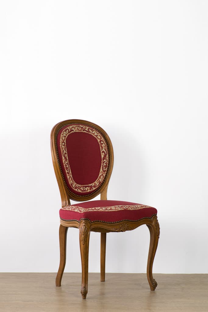 Set of Six Louis XV Style upholstered Dining Chairs - French antique 餐椅 2