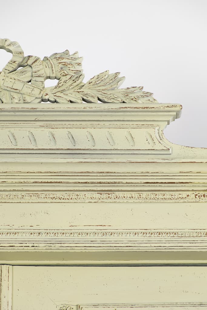 French Louis XVI Style Painted Cabinet - French antique bookcases & armoires 2