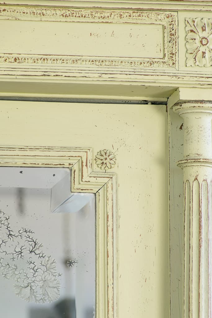 French Louis XVI Style Painted Cabinet - French antique bookcases & armoires 6