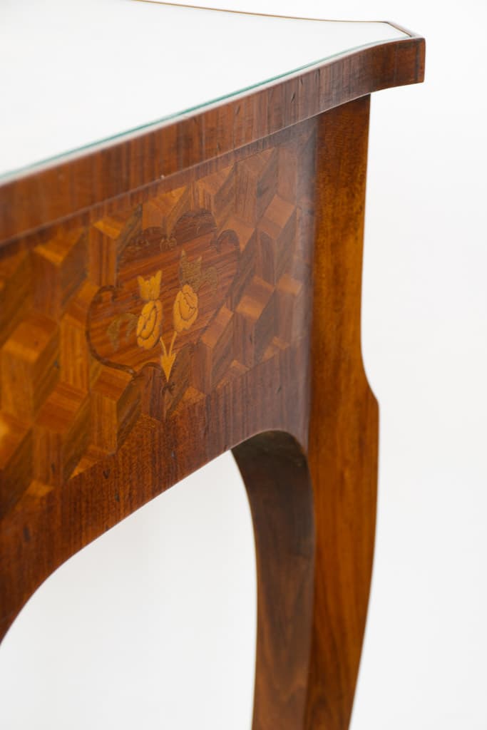 Elegant Late 19th Century Marquetry Side Table - French antique side tables 6
