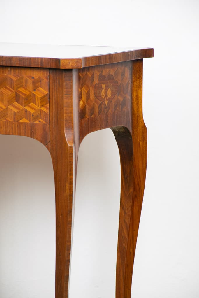 Elegant Late 19th Century Marquetry Side Table - French antique side tables 3