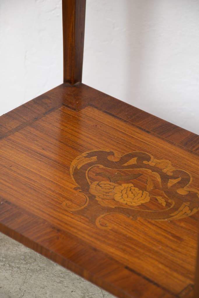Elegant Late 19th Century Marquetry Side Table - French antique side tables 4