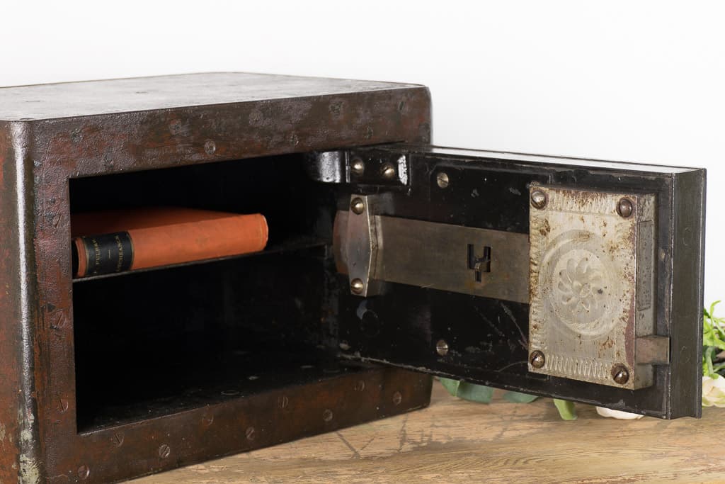 Late 19th Century French Metal Antique Safe - French antique antique safes 3