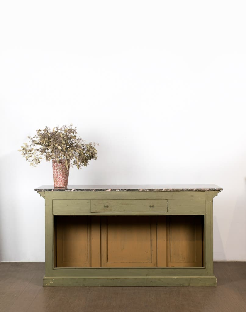French Marble Top Henri II Style Counter - French antique counters 5