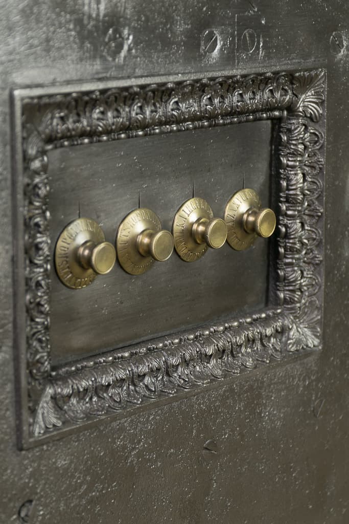 Mid 19th Century Metal Antique Safe - French antique antique safes 2
