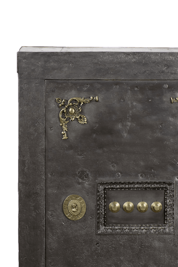 Mid 19th Century Metal Antique Safe - French antique antique safes 3