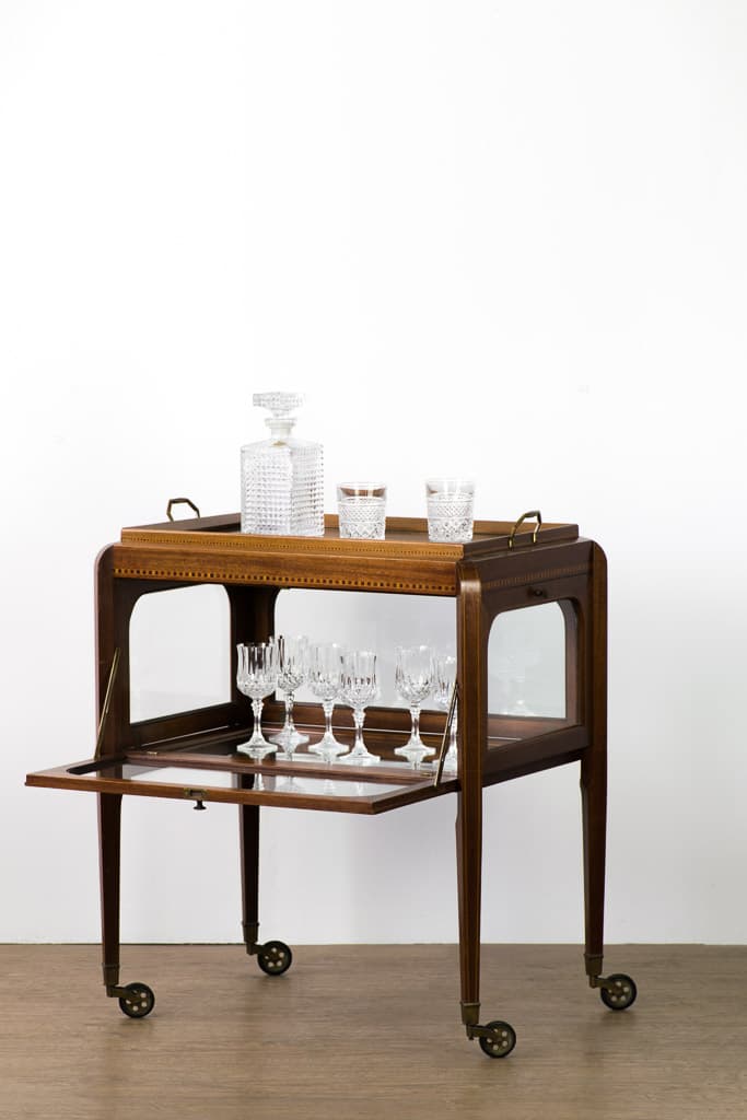 French Art deco Tea trolley - French antique side tables 5