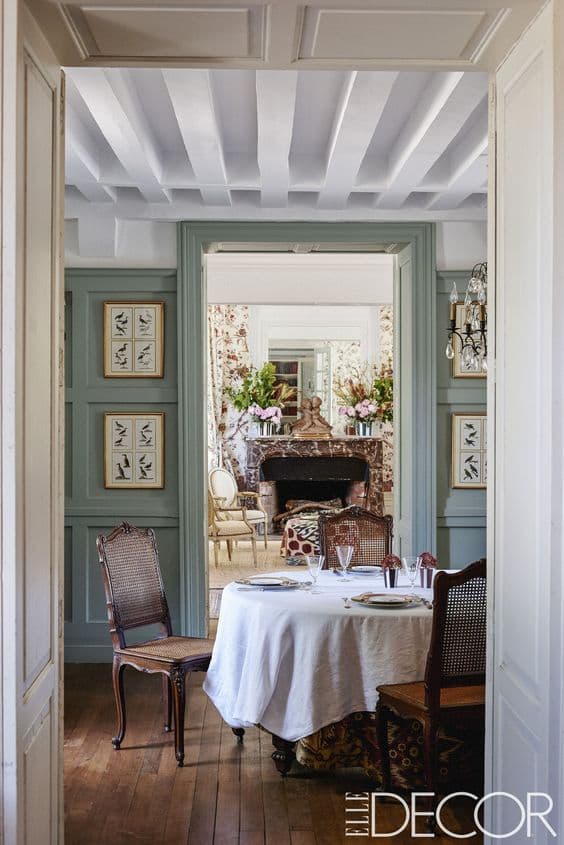 Set of Six French Louis XV Style Caned Chair - French antique dining chairs 4