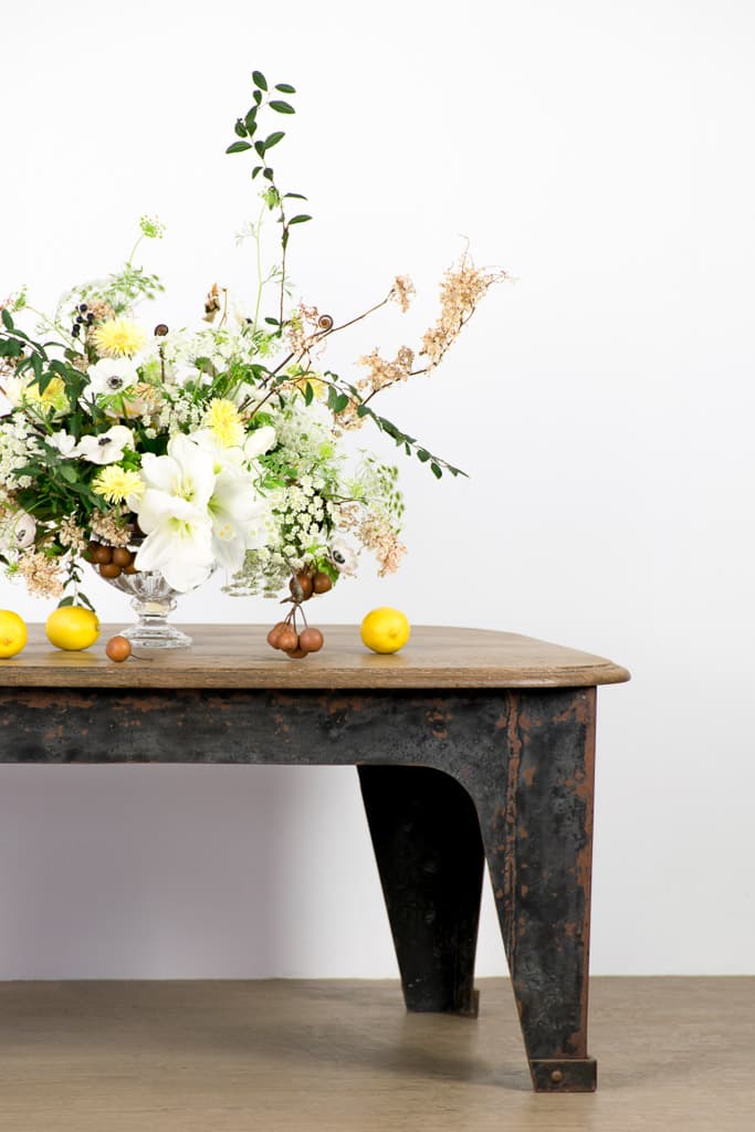 French Industrial Style Metal and Wood Low Table - French antique coffee tables 3