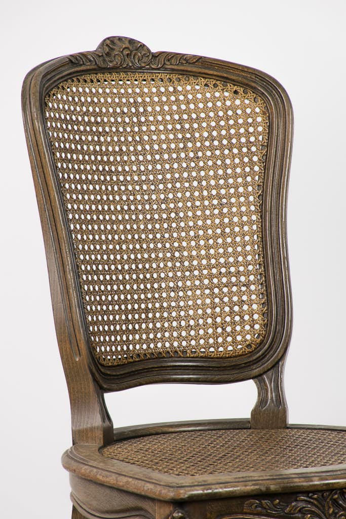 Set of Four French Louis XV Style Caned Chair - French antique dining chairs 2