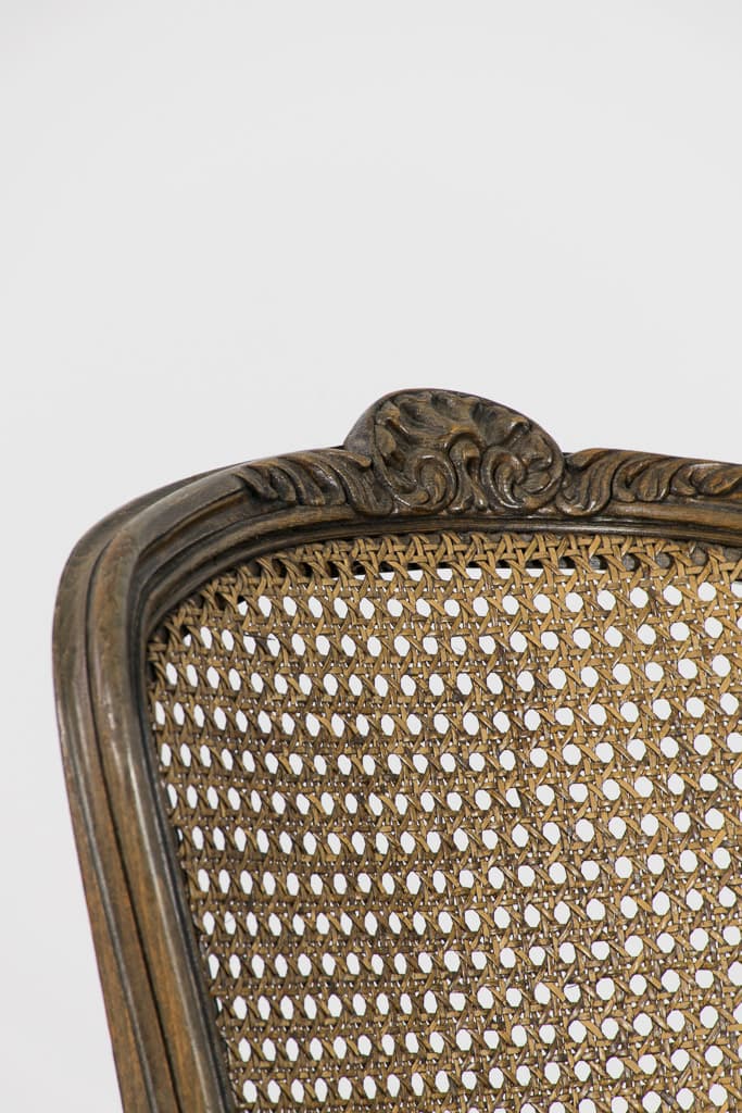 Set of Four French Louis XV Style Caned Chair - French antique dining chairs 3