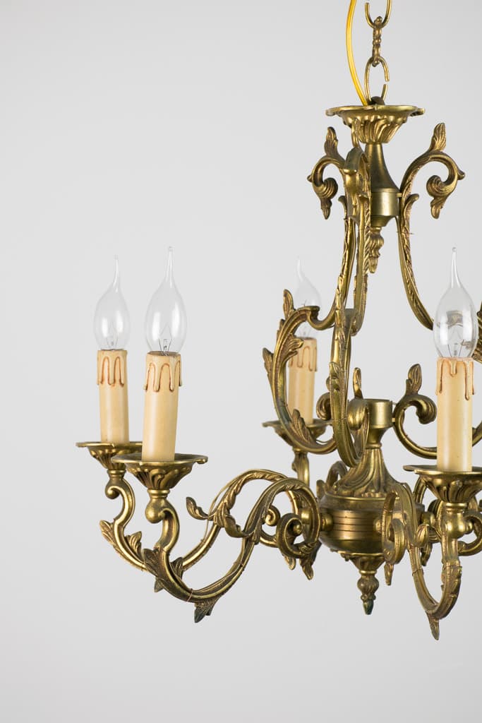 French Louis XV Style Chandelier - French antique chandeliers & pendants 3