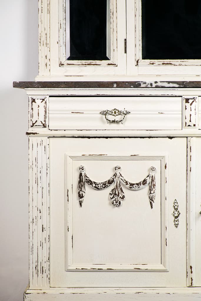 French Louis XVI Style Painted Sideboard - French antique cabinets 2