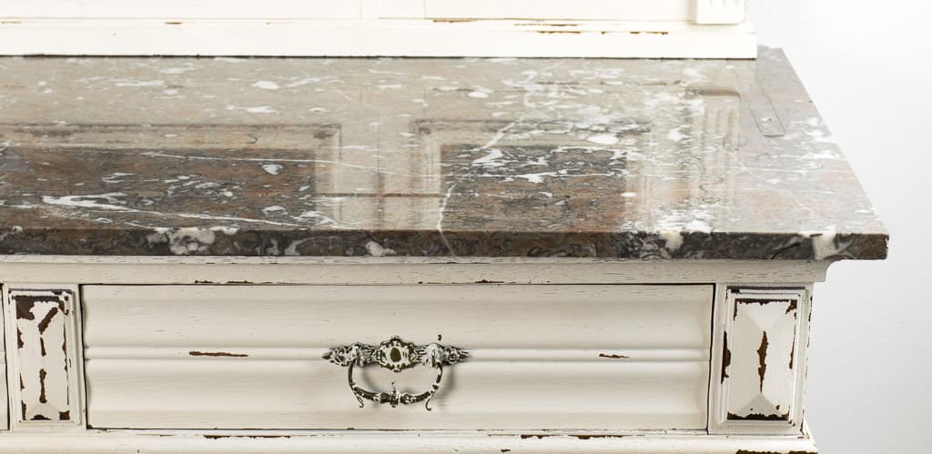 French Louis XVI Style Painted Sideboard - French antique cabinets 3