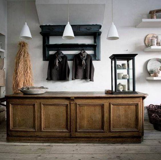 Imposing French Shop Counter, Original Patina - French antique counters 2
