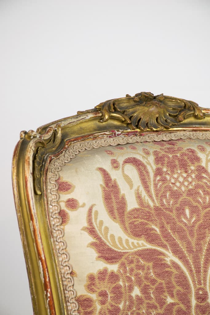 French 19th Century Louis XV Style Giltwood Chairs - French antique chairs 2