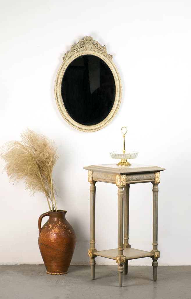 French Louis XVI Style Painted Side Table - French antique side tables 2