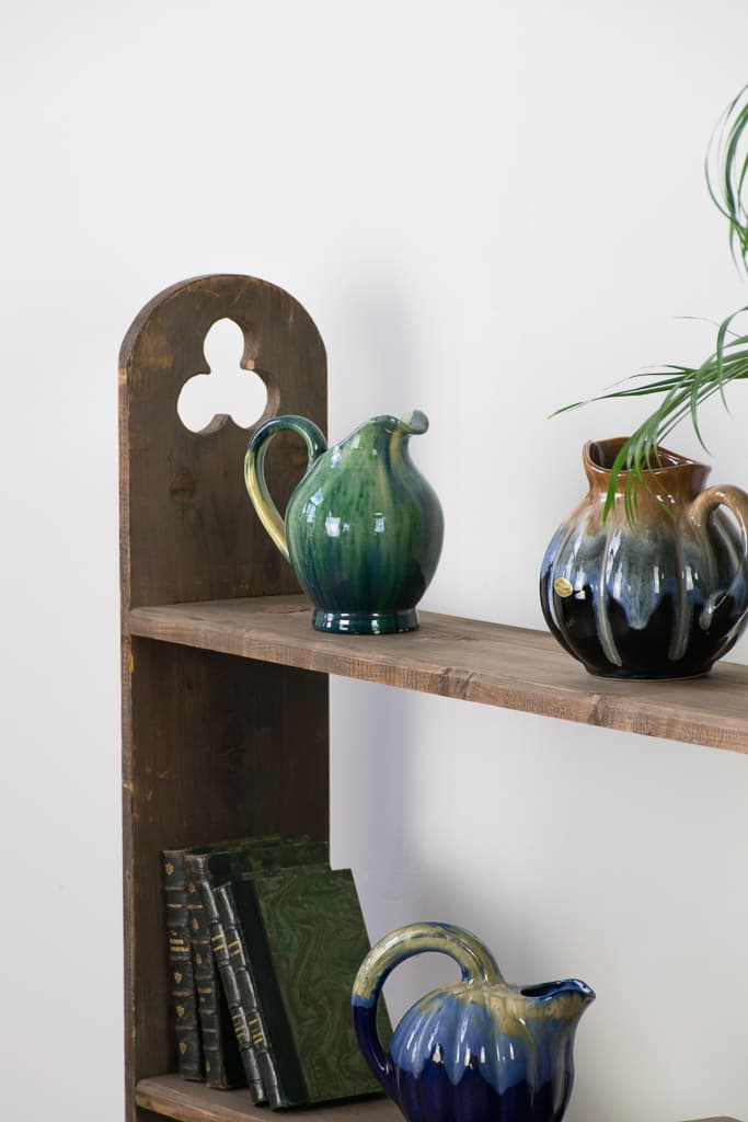 French Country Style Wooden Shelves - French antique side tables 3