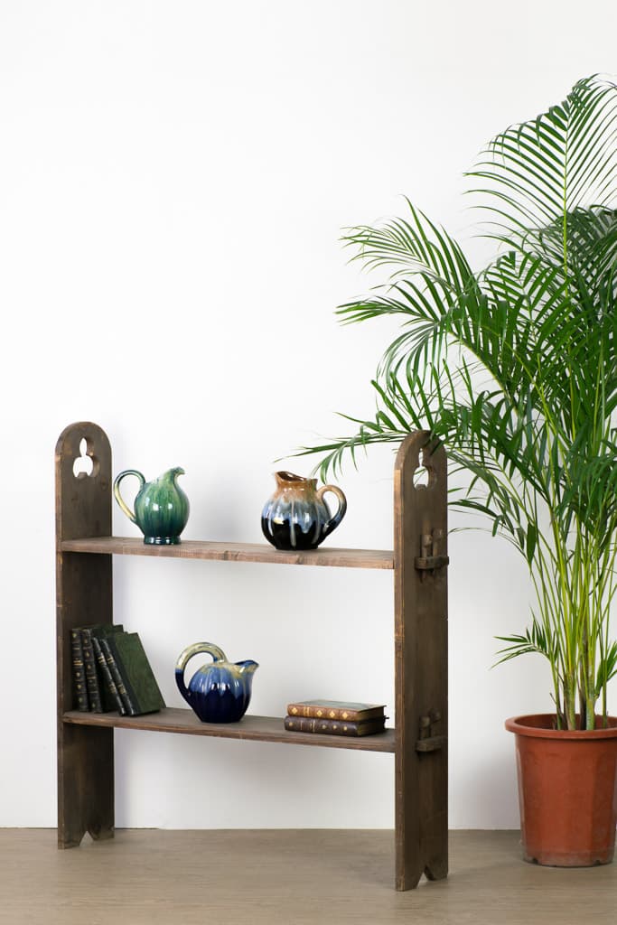 French Country Style Wooden Shelves - French antique side tables 2
