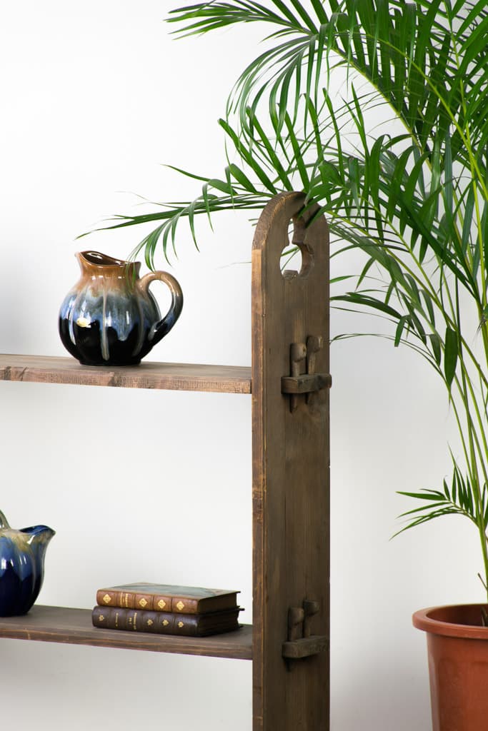 French Country Style Wooden Shelves - French antique side tables 4