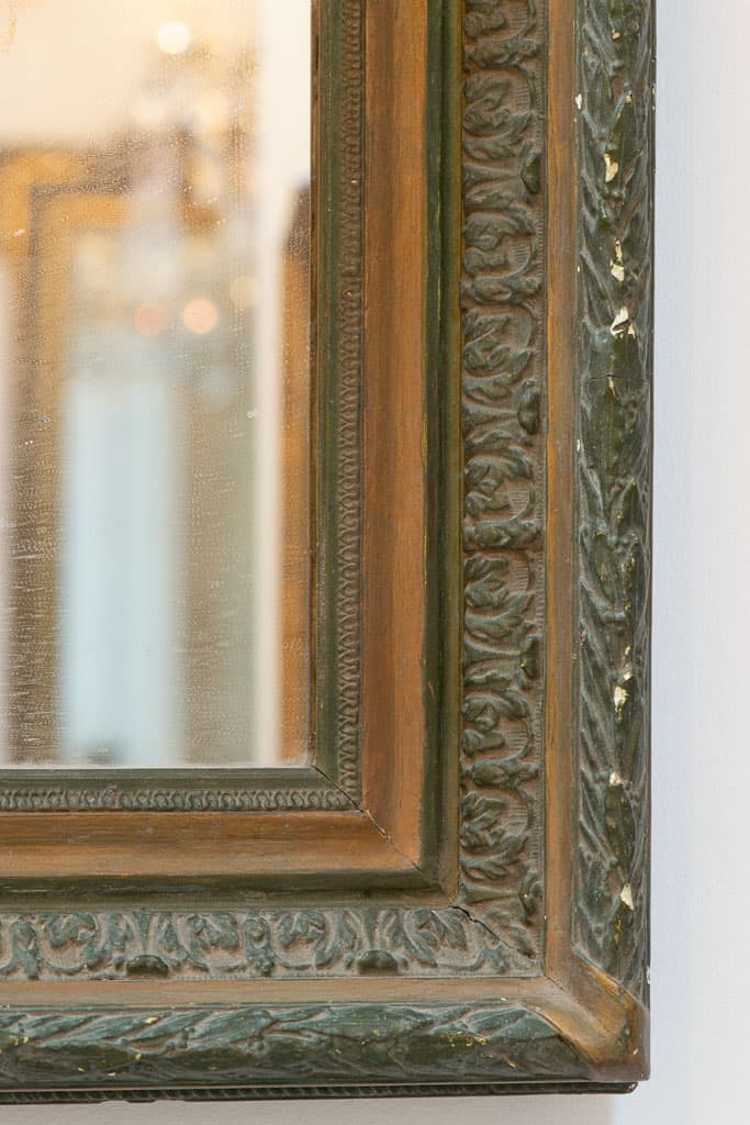 French Antique Napoleon III Mirror, Original Patina - French antique mirrors 2