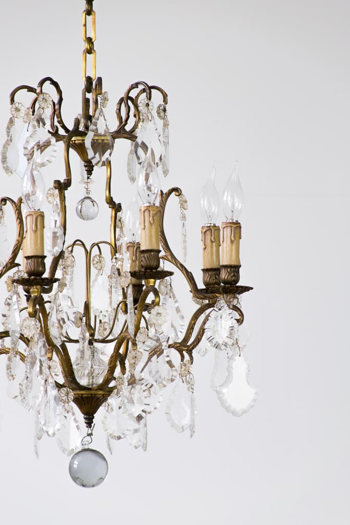 French Louis XVI Style Chandelier - French antique chandeliers & pendants 2