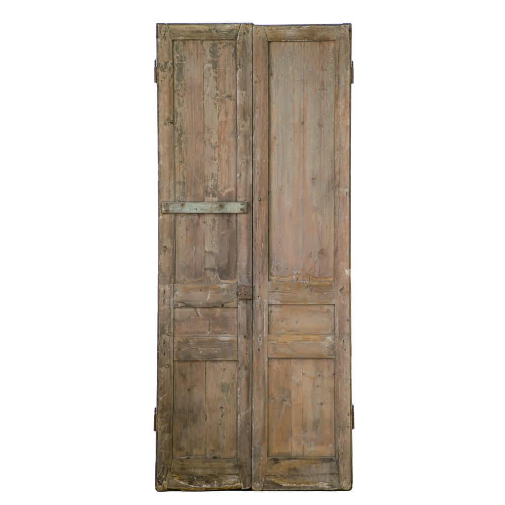 Pair of Old French Country Doors, Original Patina - French antique doors 2