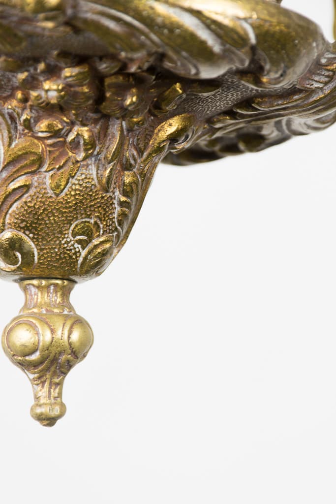 French Louis XV Style Bronze Chandelier - French antique chandeliers & pendants 2