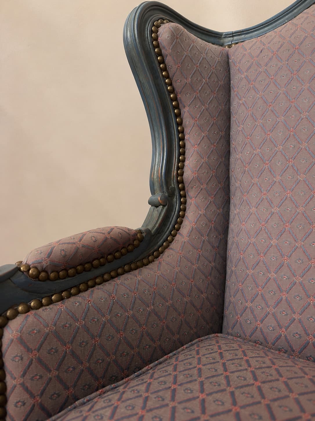 French Antique Louis XV Revival Bergère Armchair - French antique armchairs 4