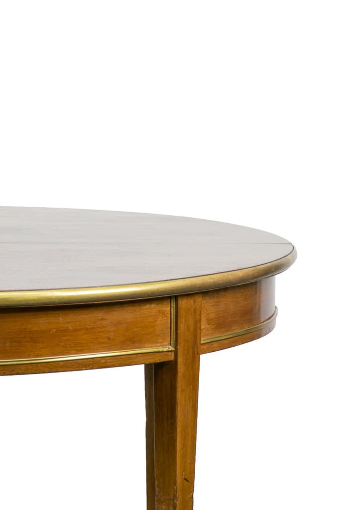 Antique French Art Deco Dining Table with Brass Detailing - French antique dining tables 2