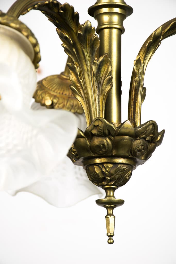French Art Deco Pending Light - French antique chandeliers & pendants 3
